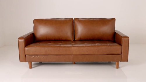 2 seater leather settees for online sale